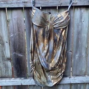 LVLX strapless metallic dress sz. S